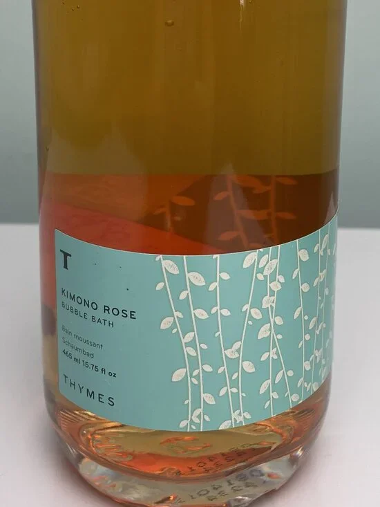Thymes Kimono Rose Bubble Bath 15.75FL.OZ.  NEW SEALED