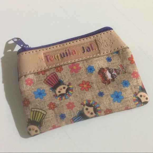 Frieda Kahlo Tequila JaL Mini Pouch Purple Pouch