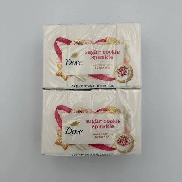 Dove SUGAR COOKIE SPRINKLE Holiday Treats‎ Limited Edition Beauty Bar Soap (8)