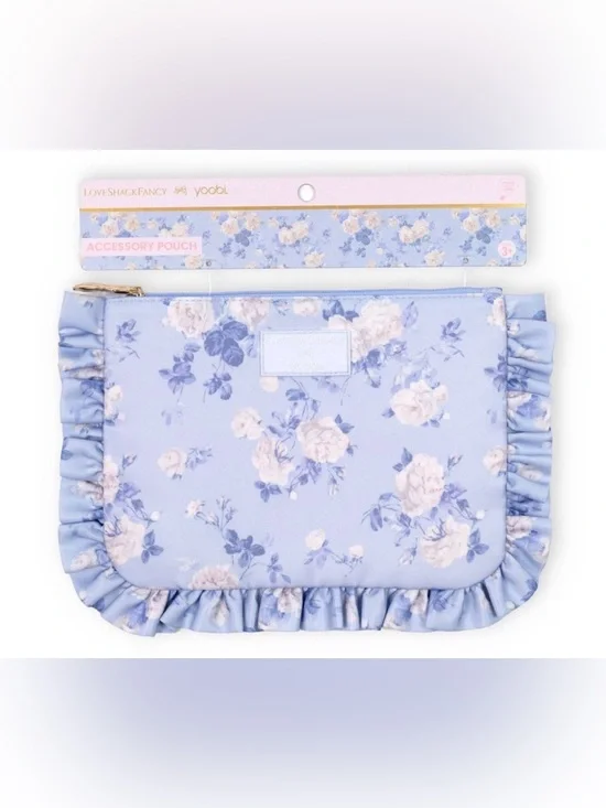 LoveShackFancy x Target Everblooming Rosettes Ruffle Accessory Pouch