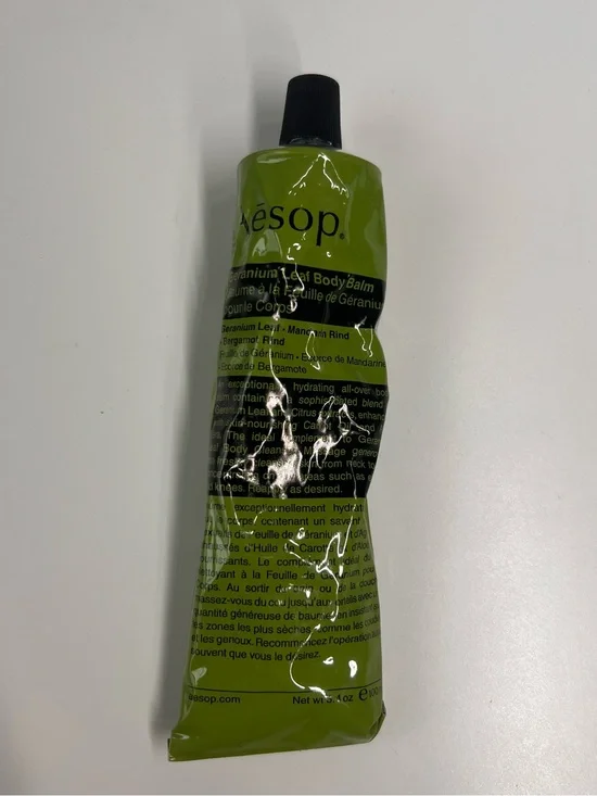 Aesop Geranium Leaf Body Balm 100ml 3.4oz Creased Tube NEW