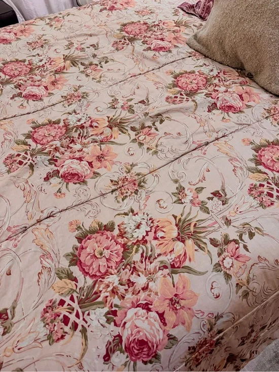Ralph Lauren Guinevere Aragon Medieval Floral Sateen Full/Queen Comforter