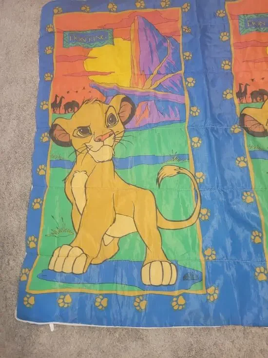 Vintage Disney The Lion King Simba 30x57” Children's Sleeping Bag