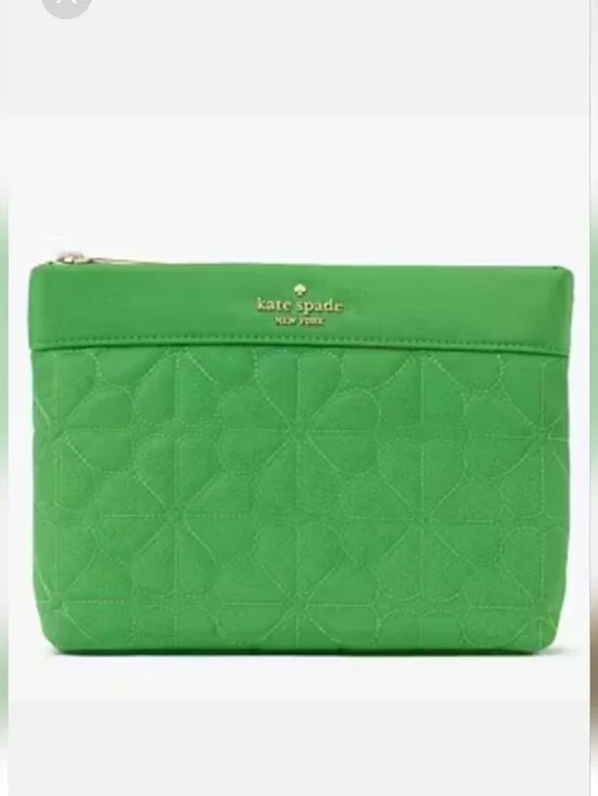 Kate Spade Flower Quilted Cosmetic Pouch