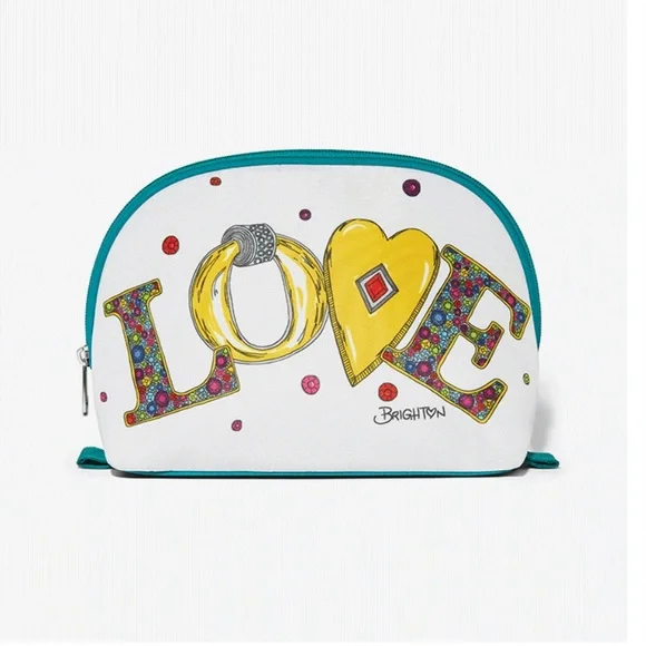 Brighton Charmed Love Cosmetic Bags (Set of 2)