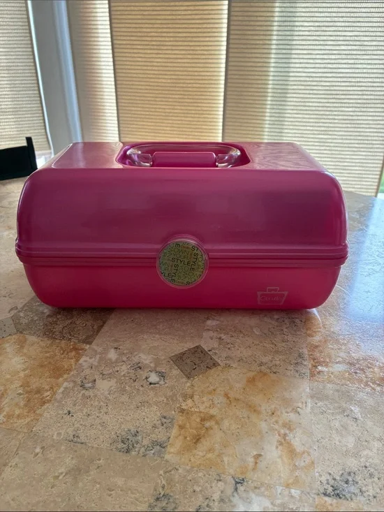 Caboodles Hot Pink Cosmetic Case with Branded Accent