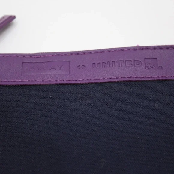 Away United‎ Purple Pouch Small Travel Cosmetic Makeup Bag