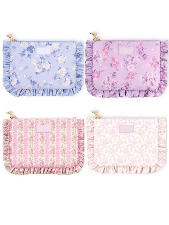 LoveShackFancy x Target Yoobi Ruffle Pencil Pouches Set of 4