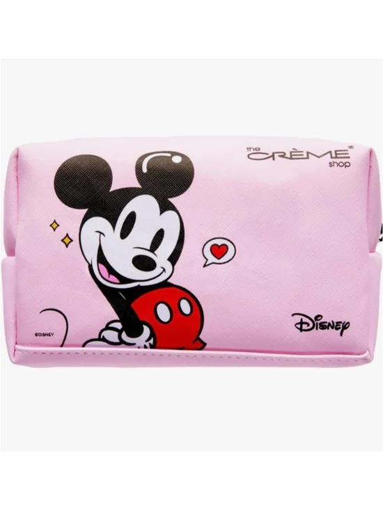 Women's The Crème Shop Disney Cosmetic Bag One Size Pink Black (New)