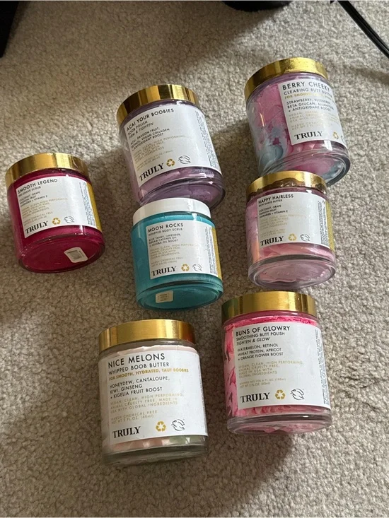 TRULY Whipped Body Butters - Pink, Purple, Teal, White