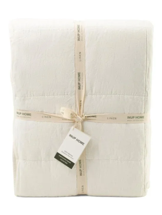 INUP HOME Made In Portugal Linen Comforter With Cotton Backing