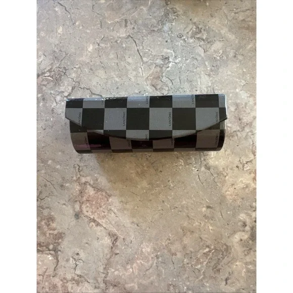 Vintage Lancome Gray Black  Lipstick Case with Mirror