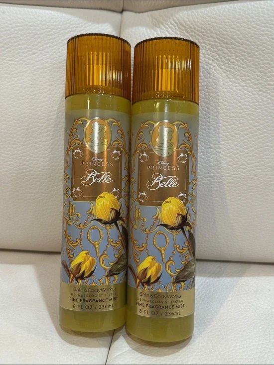 Bath & Body Works Disney Princess Belle Fine Fragrance Mist Bundle of 2 FullSize