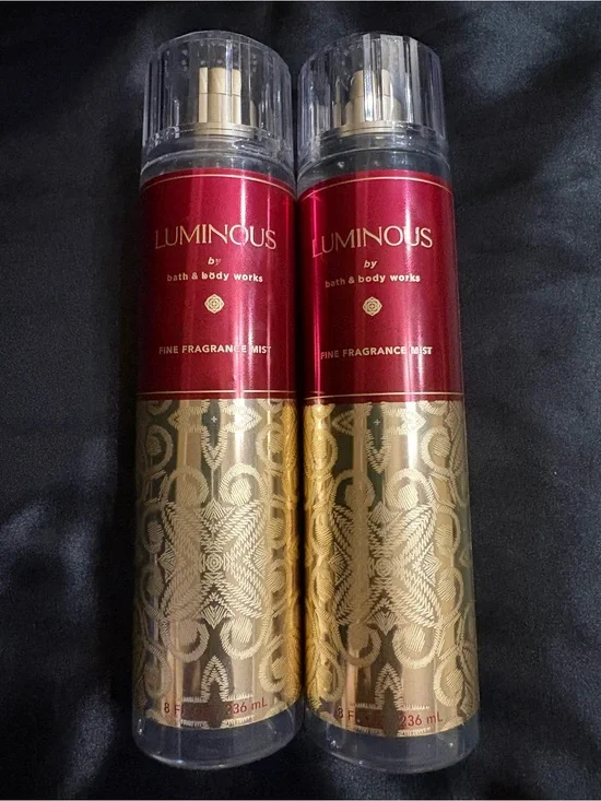 Bath & Body Works Luminous Fine Fragrance Mist - Red & Gold Set