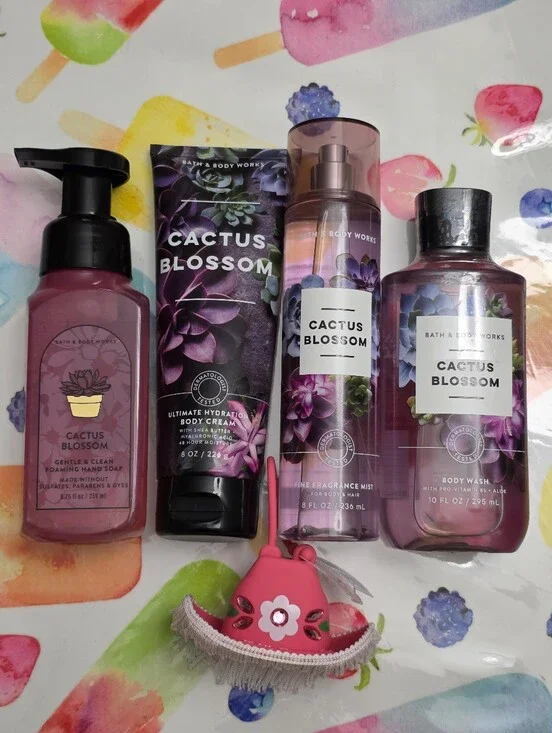 Bath & Body Works Cactus Blossom 5 Piece Body Care Set NEW Rare