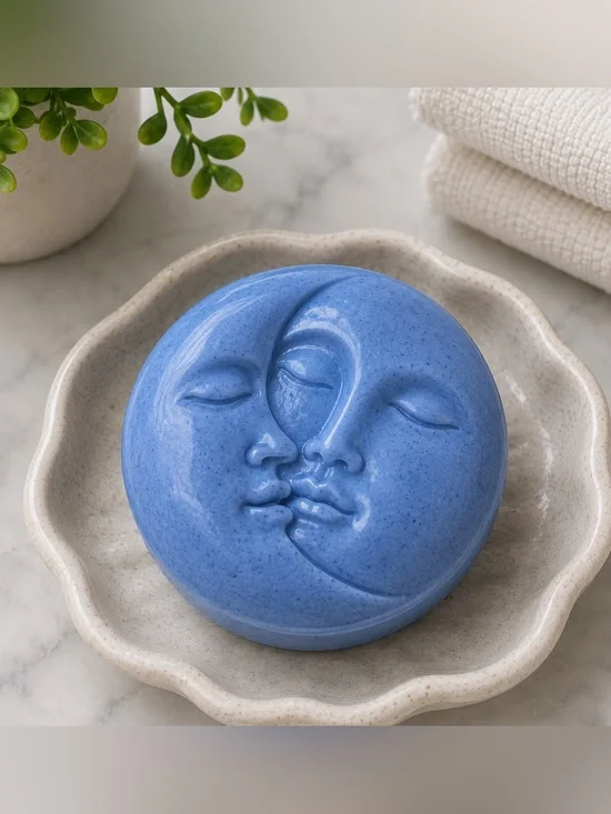 Lemon soap Moon Face shimmer 5oz 3x3in shea butter coconut oil based