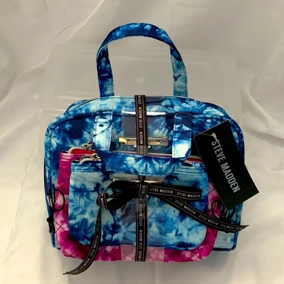 NWT Steve Madden 3pc Tie-Dye Cosmetic Set