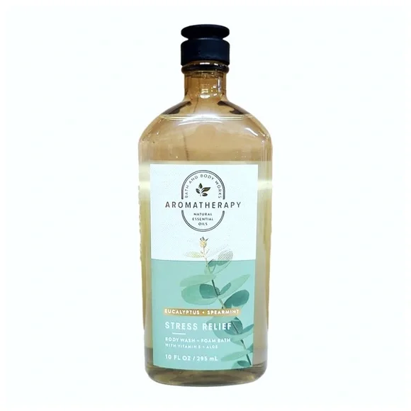 NWT Bath & Body Works aromatherapy eucalyptus spearmint stress relief body wash