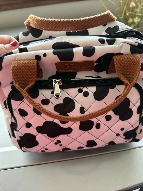 Black & White Patterned Women’s Handbag