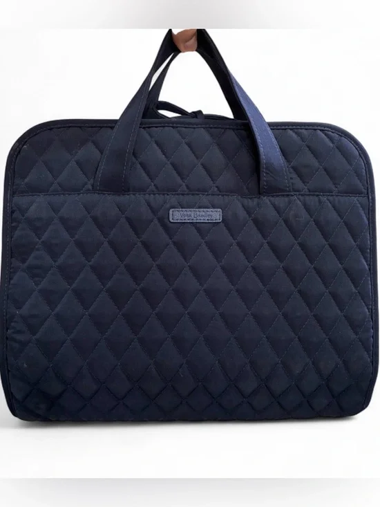 Vera Bradley Quilted Navy Laptop Tote