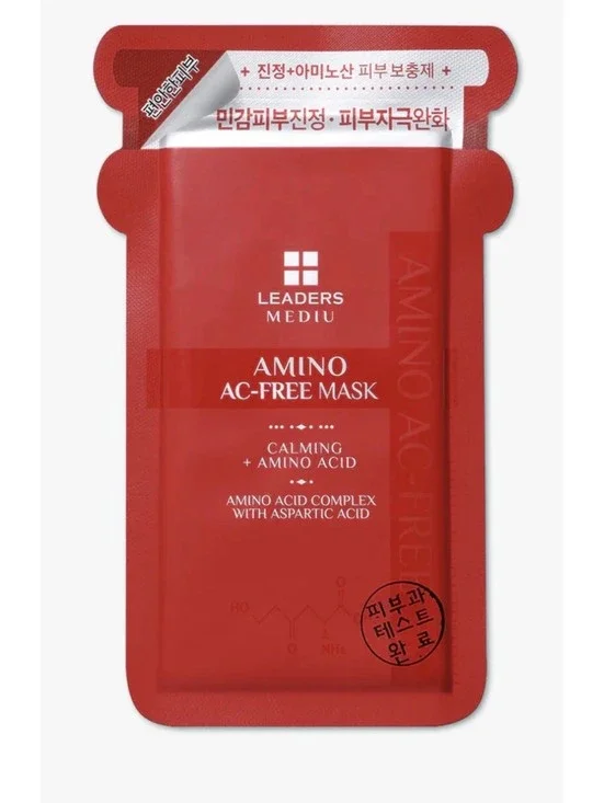5 Pack of Masks Leaders Mediu Amino AC-Free Calming Mask Sheet