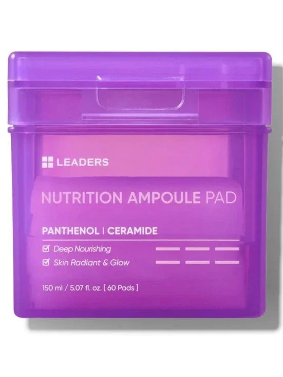 Leaders Nutrition Ampoule Pad with Panthenol and Ceramide - 60 Pads