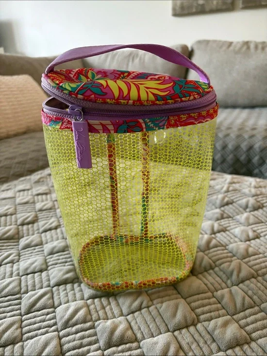 Vera Bradley Clear Lotion Bag Cosmetic Travel Paisley in Paradise