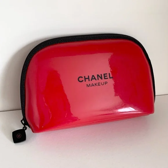 Hold Chanel Red zippy pouch