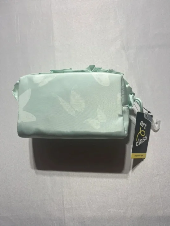 Art Class Mint Butterfly Cosmetic/Jewelry Bag