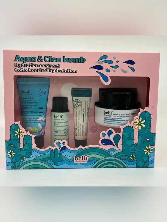 belif Aqua & Cica Bomb Hydration Oasis Set - Travel Size