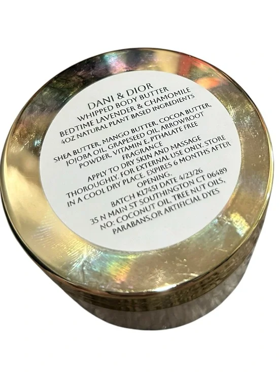 Dani & Dior Whipped Body Butter - bedtime lavender & chamomile