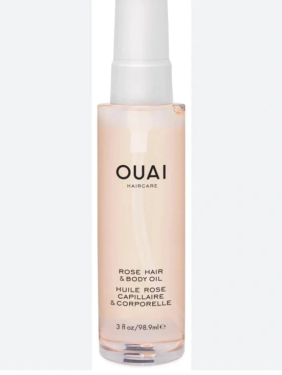 OUAI Rose Hair & Body Oil — Pale Peach Bottle
