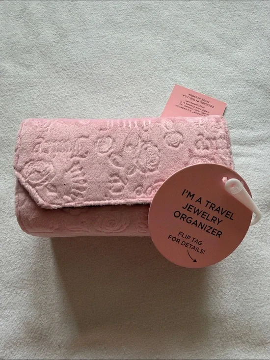 Juicy Couture Pink Quilted Travel Jewelry Organizer
