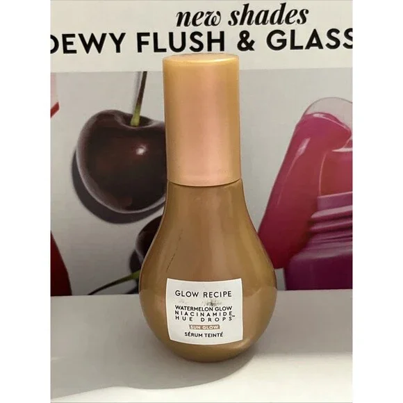 Glow Recipe Watermelon Niacinamide Hue Drops SUN GLOW Tinted Serum No Box