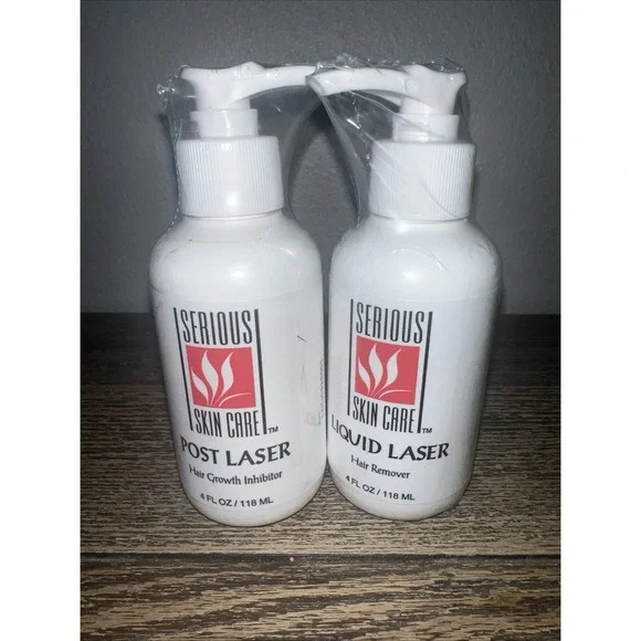 Serious Skin Care Set Liquid Laser and Post‎ Laser 4 oz Each