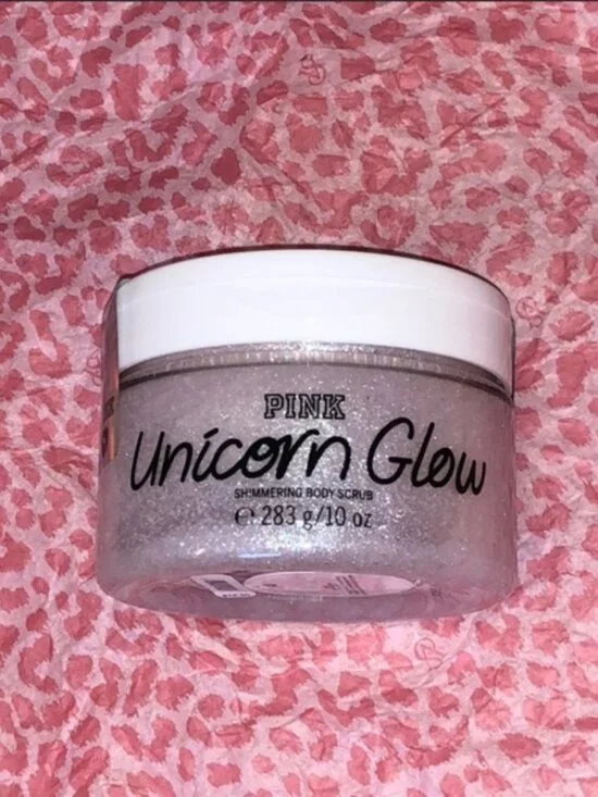 NEW✨ Victoria’s Secret PINK Unicorn Glow Shimmering Body Scrub 10oz