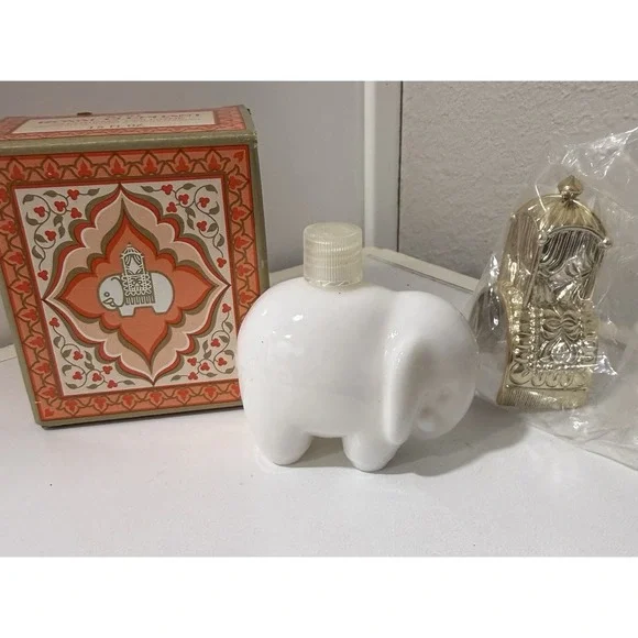 Vintage Royal Elephant Charisma Cologne Bottle Avon in Box