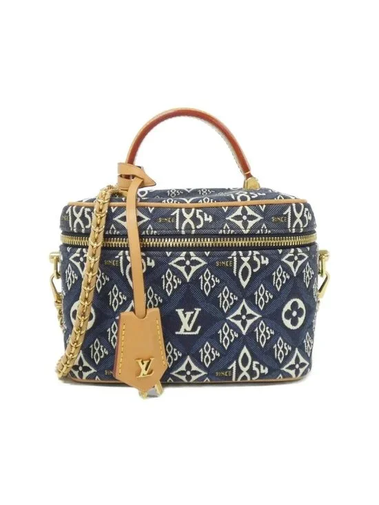Louis Vuitton Vanity Bag Canvas Blue Bleu