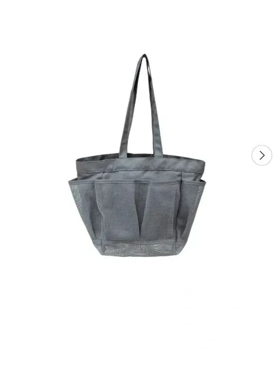 Mesh shower caddy tote with handles