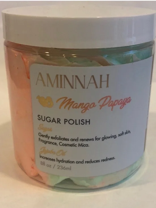 AMINNAH AMNH Mango Papaya Sugar Polish 8oz $20 2