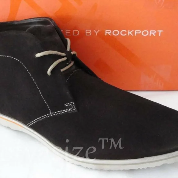 ROCKPORT EMPIRE WEST CHOCOLATE‎ SUEDE BOOT SIZE 11