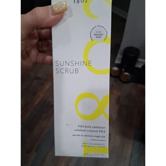 Beekman 1802- Sunshine Scrub Body Exfoliator 8 fl. oz.   NEW IN UNSEALED BOX HB