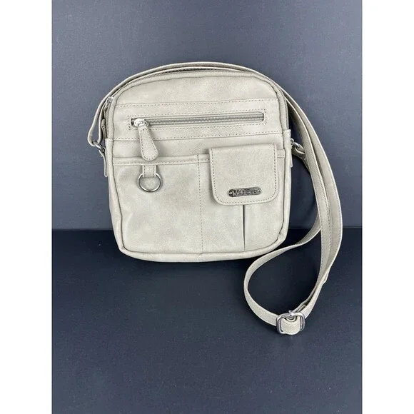 Multisac North South Ziparound Crossbody Bag Beige Organizer‎ Multi Pocket