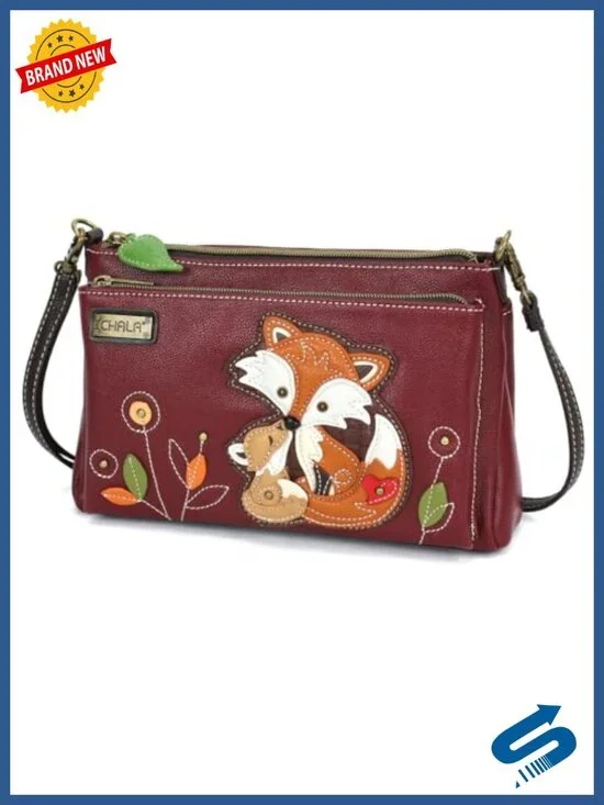 RFID Protected Vegan Leather Deluxe Crossbody Bag with Adjustable Straps