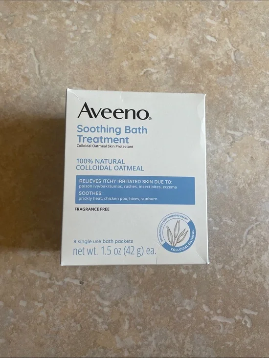 🖤5/$25 new bath aveeno colloidal oatmeal 8 pouches new in box