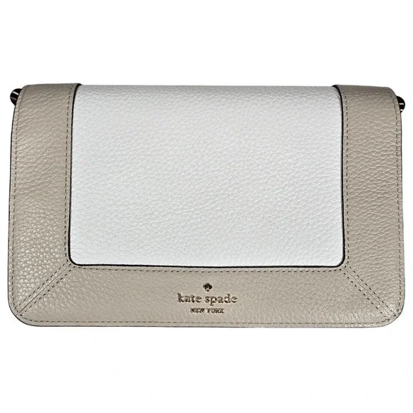 Kate Spade Lena Colorblock Mini Flap Crossbody in Light Sand Multi‎ NWT