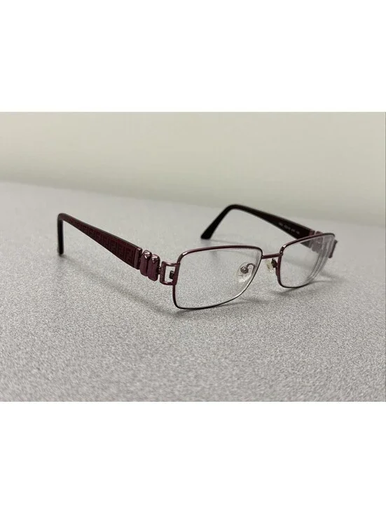 Fendi Eyeglasses F883 618 Burgundy Rectangular Metal Frames Women 53[]16-130