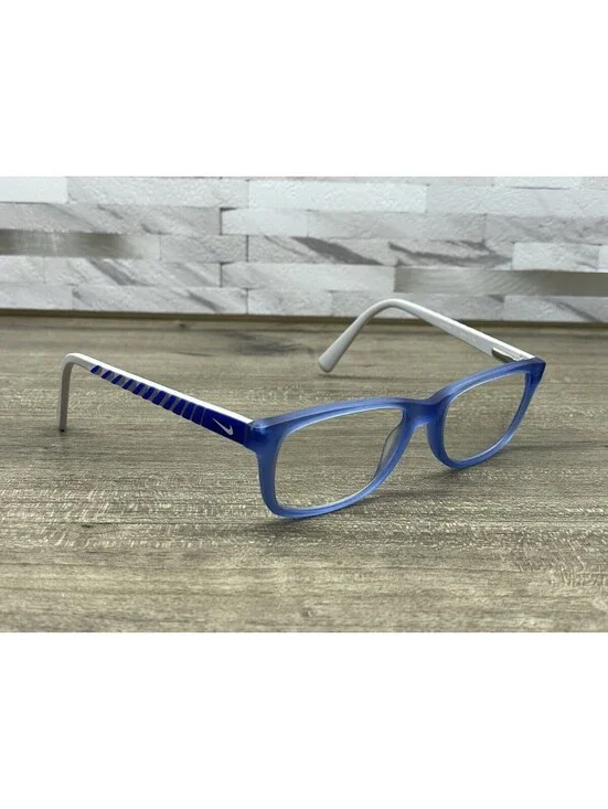 NIKE Youth Eyeglasses 5509 417 Matte Pacific Blue & White 48[]17/130 Frames Only