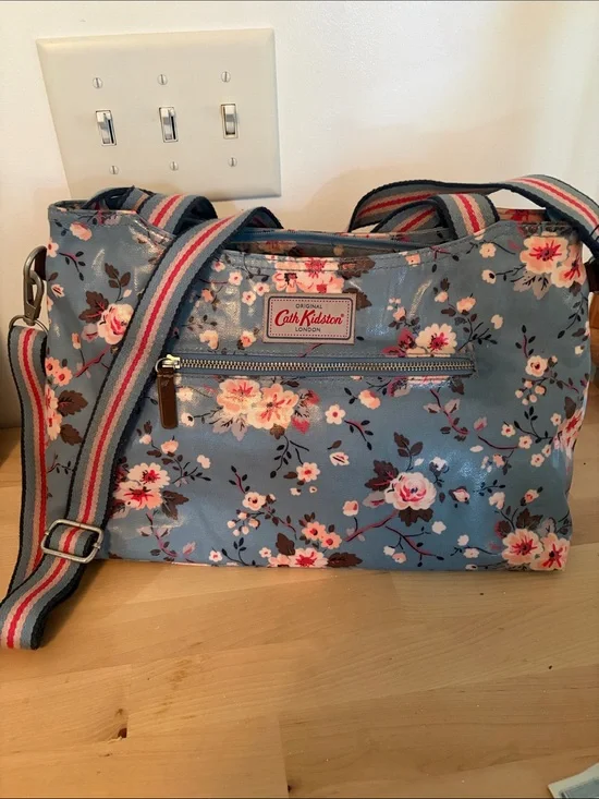 Cath Kidston Blue Floral Crossbody Bag