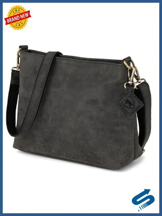 Genuine Buffalo Leather Crossbody Shoulder Bag Vintage Hobo Purse